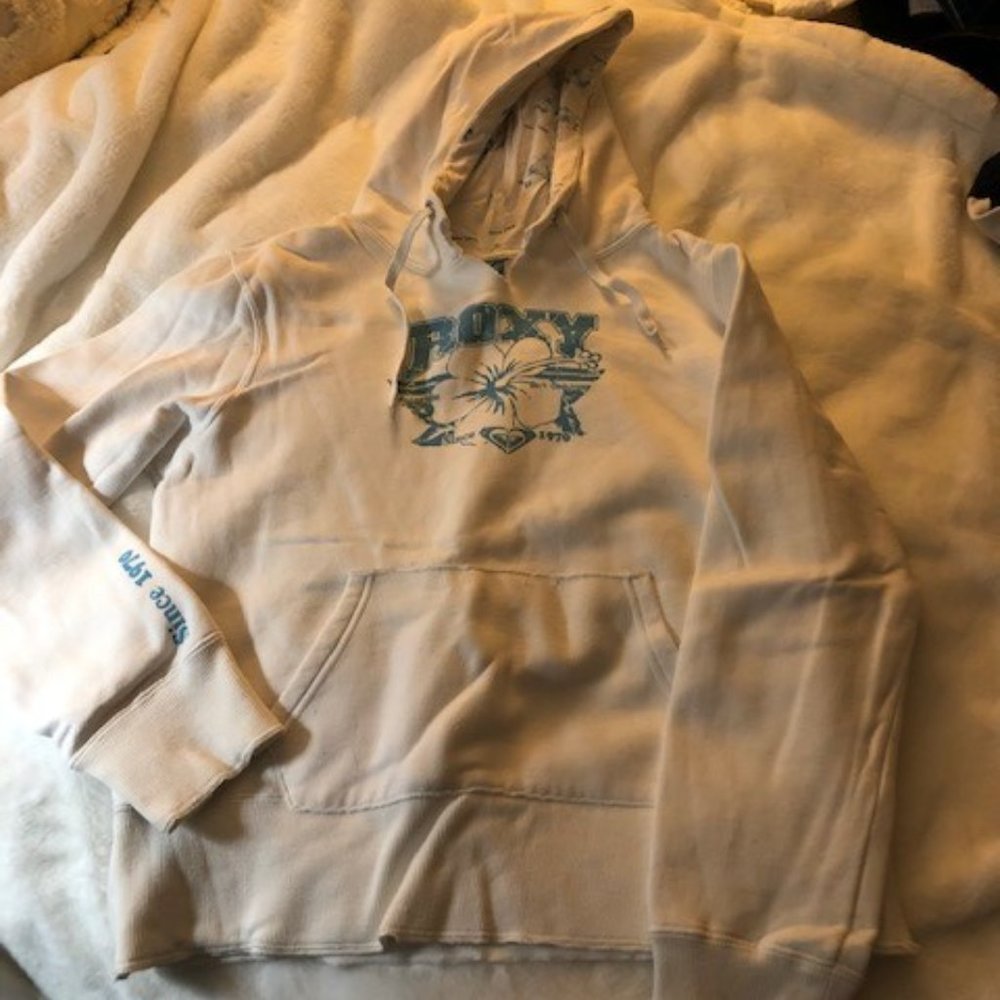 Roxy White Hoodie - Juniors Large
